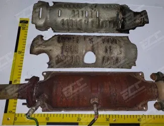 Katalyzátor Honda 9+10 stripes on cover / 4+5 directly on catalytic converters 2x probe - 2