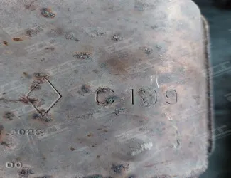 Katalyzátor Renault C109 - plná jen placatá část, malá kulatá je prázdná - 3