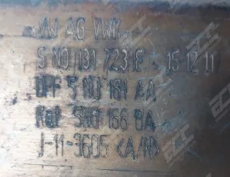 Katalyzátor VW 5N0 131 723 E / 5N0 181 AA / 5N0 166 BA - 3